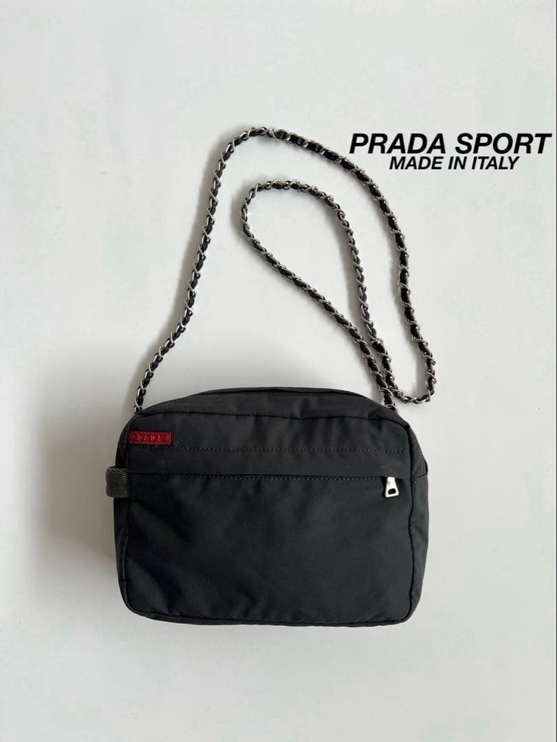 バッグ PRADA SPORT NYLON CHAIN SHOULDER BAG