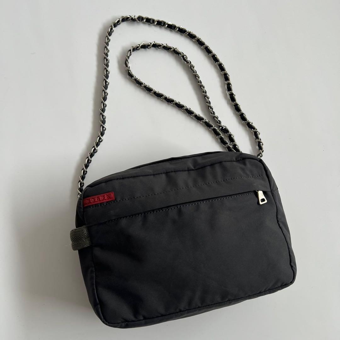 バッグ PRADA SPORT NYLON CHAIN SHOULDER BAG
