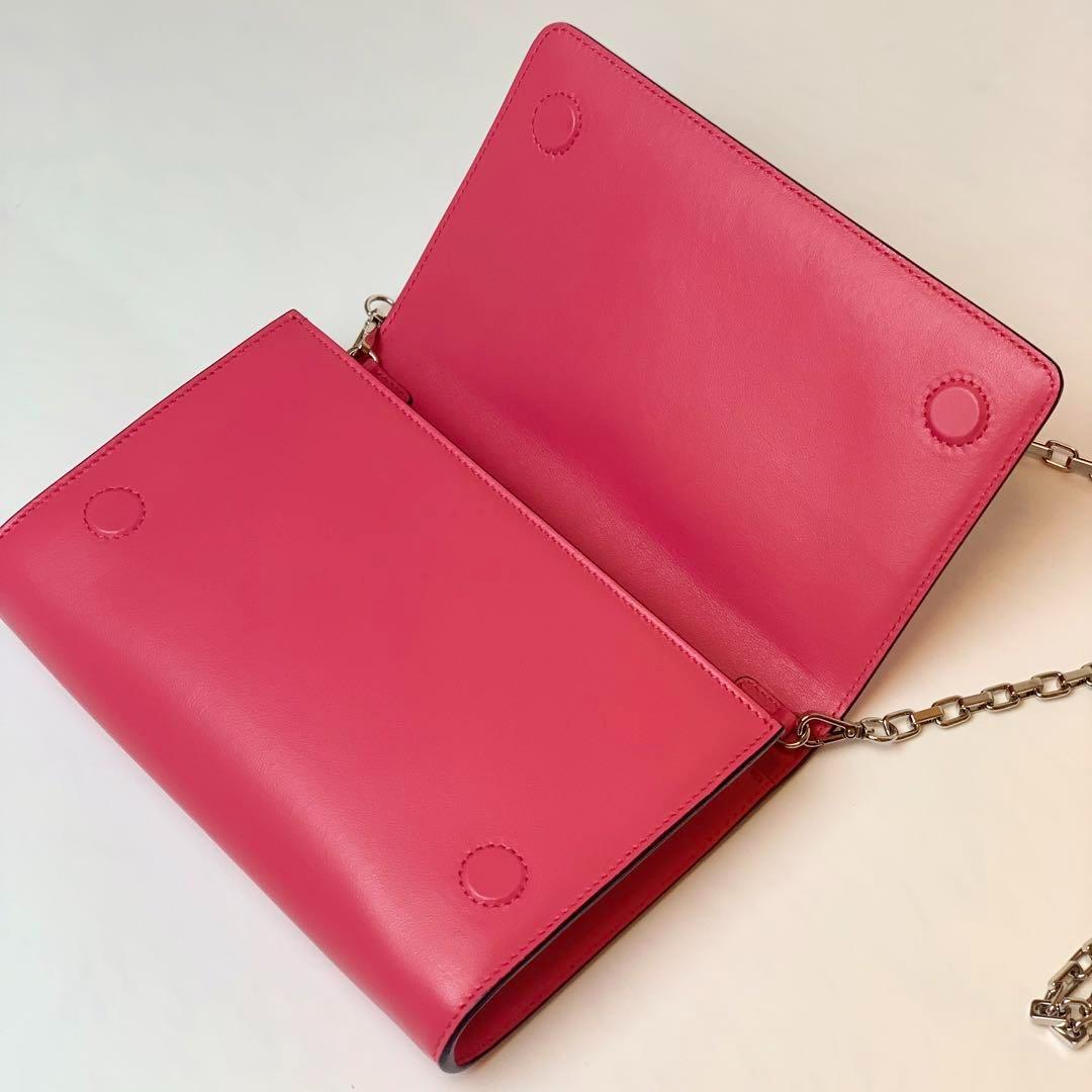 Jimmy Choo ジミーチュウ JCロゴ クラッチ ショルダーバッグ ピンク