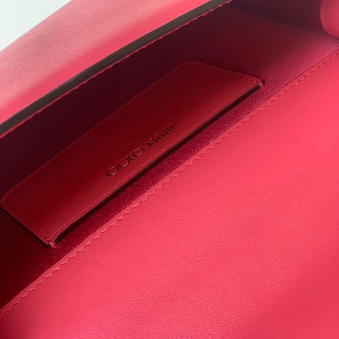 Jimmy Choo ジミーチュウ JCロゴ クラッチ ショルダーバッグ ピンク