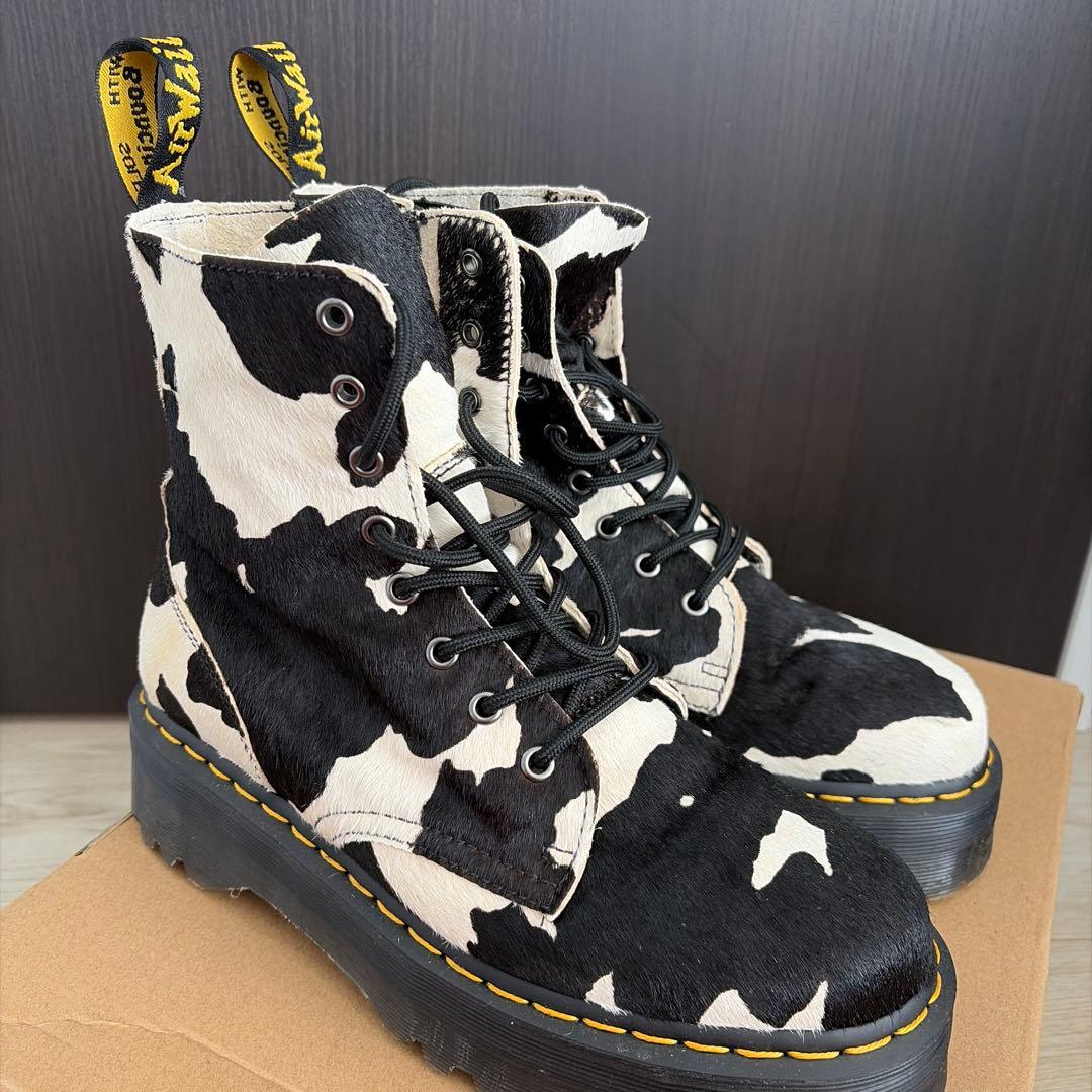 Dr.Martens Jadonカウプリント　厚底ブーツ26.5〜27.0 美品