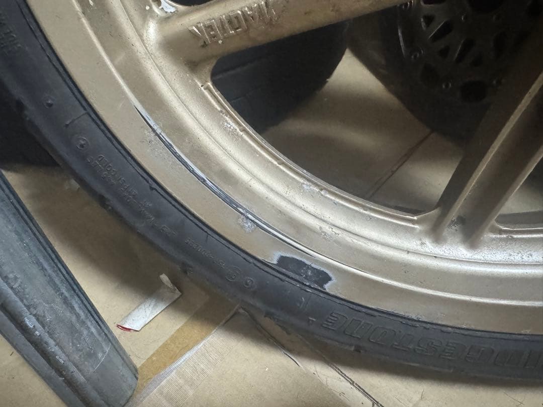 NSR250R 純正 マグテックホイール フロント　 ゴールド 5本スポーク