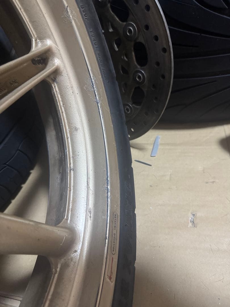 NSR250R 純正 マグテックホイール フロント　 ゴールド 5本スポーク