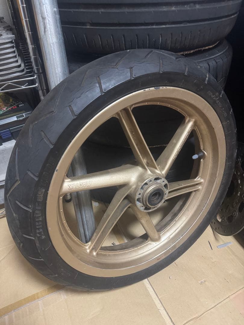 NSR250R 純正 マグテックホイール フロント　 ゴールド 5本スポーク