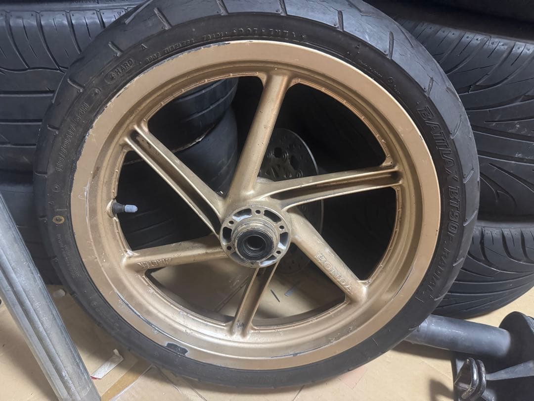 NSR250R 純正 マグテックホイール フロント　 ゴールド 5本スポーク