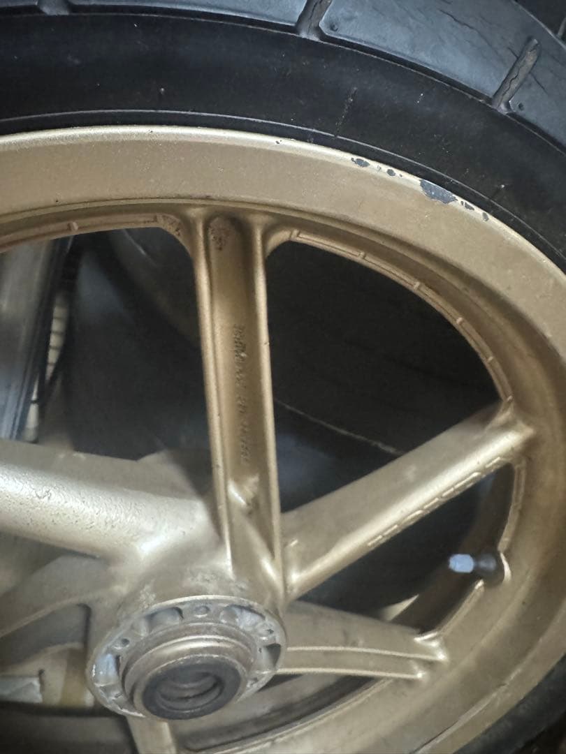 NSR250R 純正 マグテックホイール フロント　 ゴールド 5本スポーク