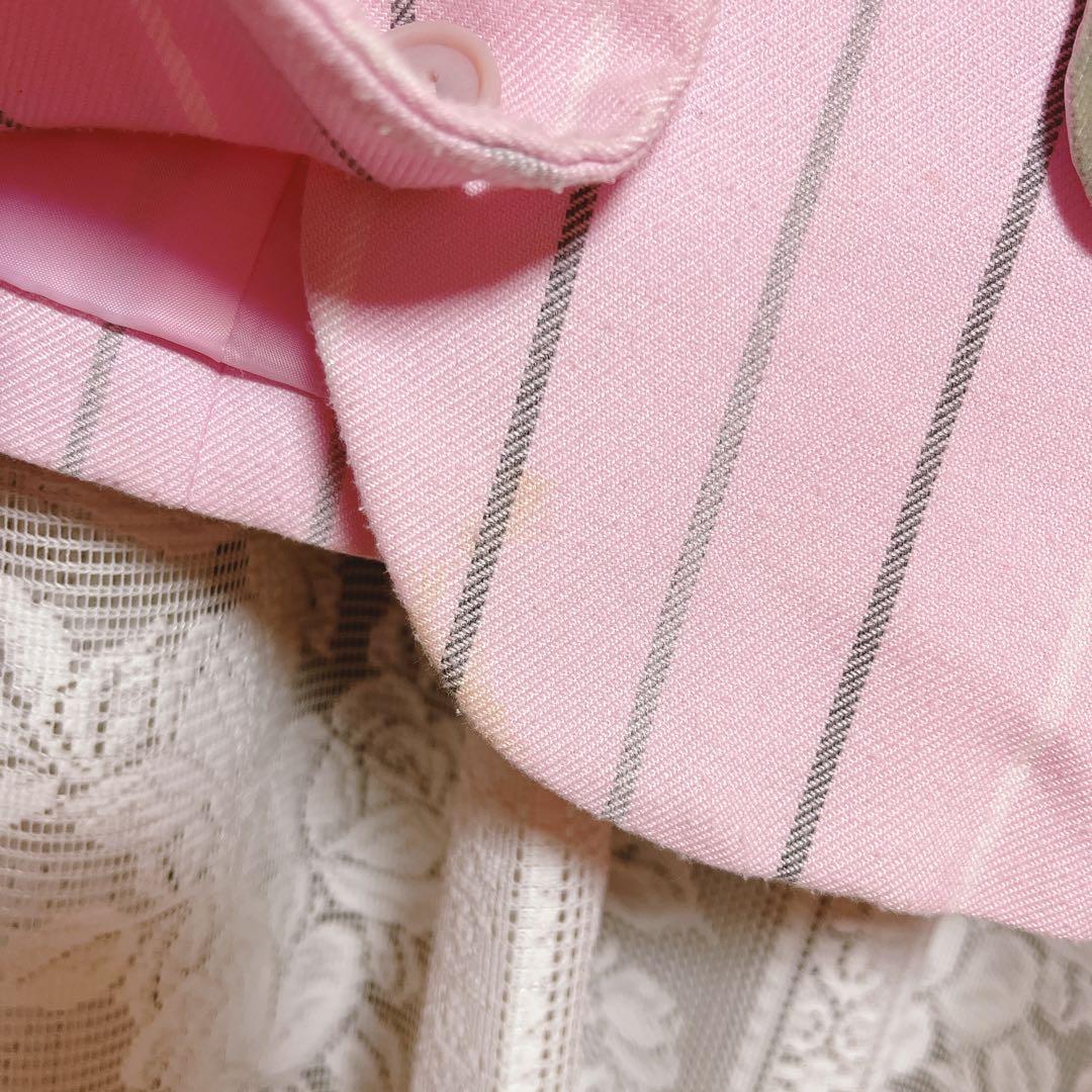 MILK ピンストライプ セットアップ　　ピンク