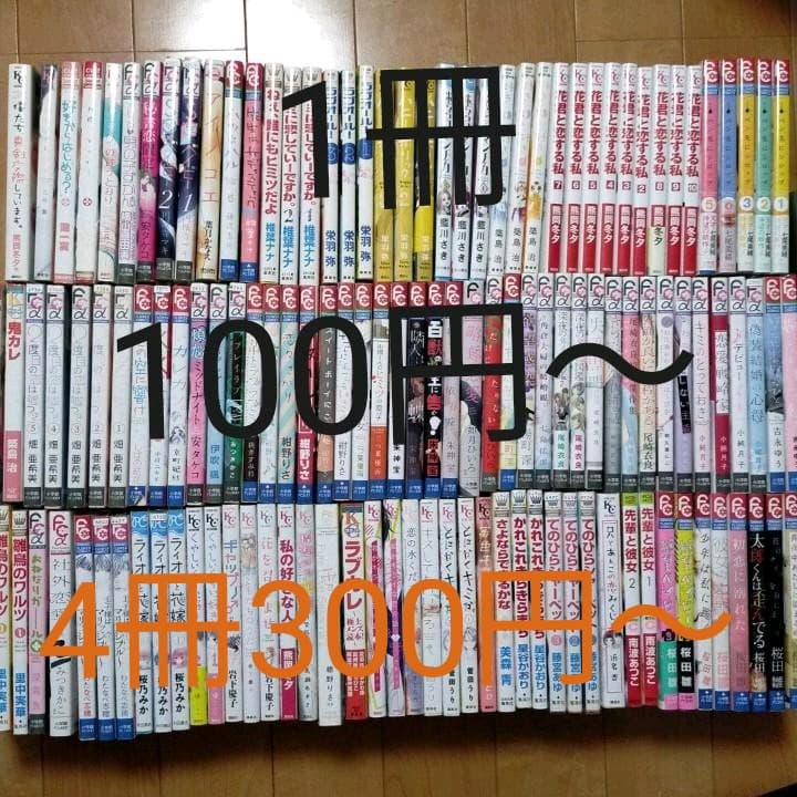少女漫画　1冊　100円〜