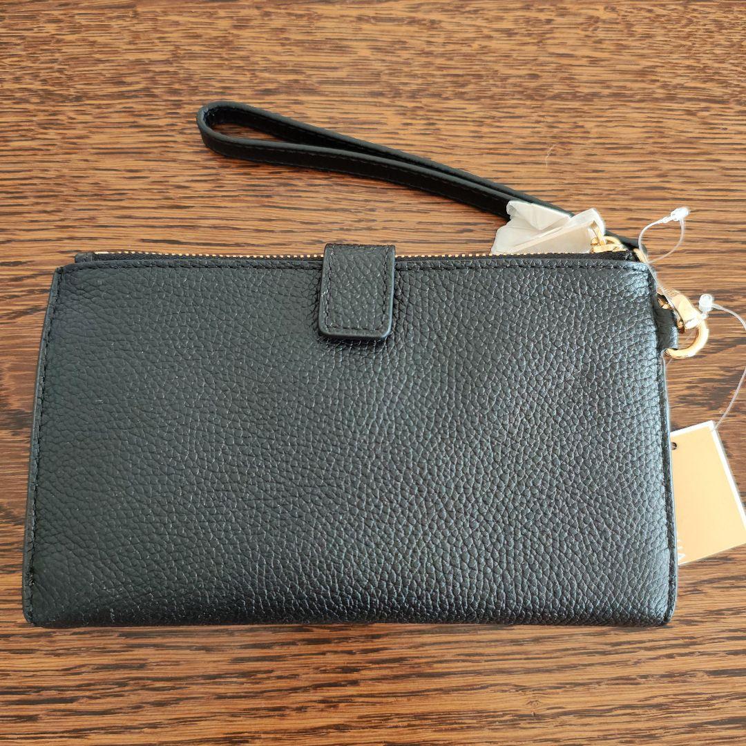 【新品・未使用】MICHAEL KORS ブラックレザー長財布 リストレット
