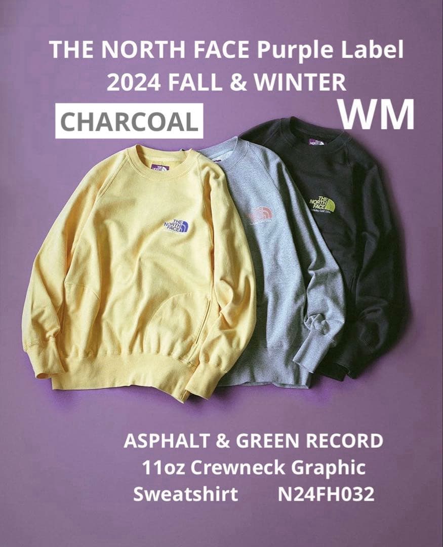ノースフェイスパープルレーベル グラフィックスウェット N24FH032　WM