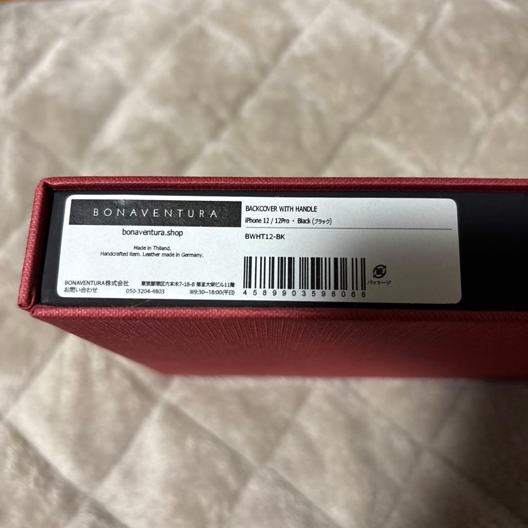 BONAVENTURA iPhone12 カバー ブラック 新品箱付き