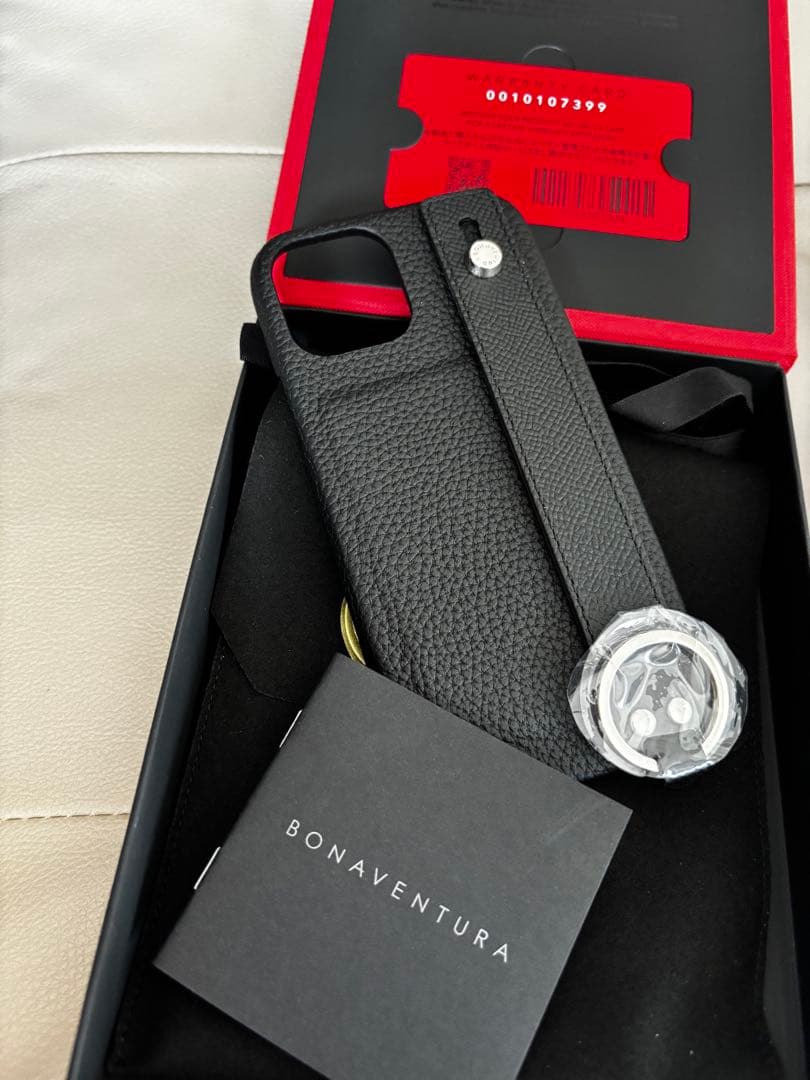 BONAVENTURA iPhone12 カバー ブラック 新品箱付き