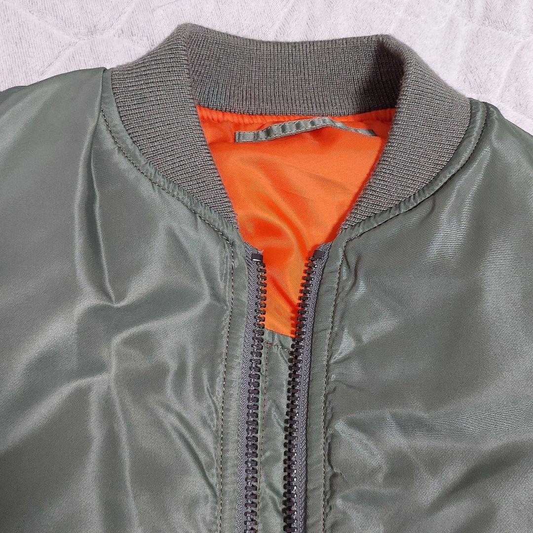 AVIREX リバーシブルMA-1 中綿ジャケット カーキ オレンジ