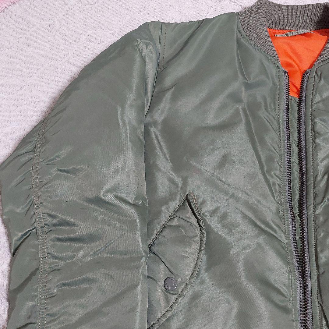 AVIREX リバーシブルMA-1 中綿ジャケット カーキ オレンジ