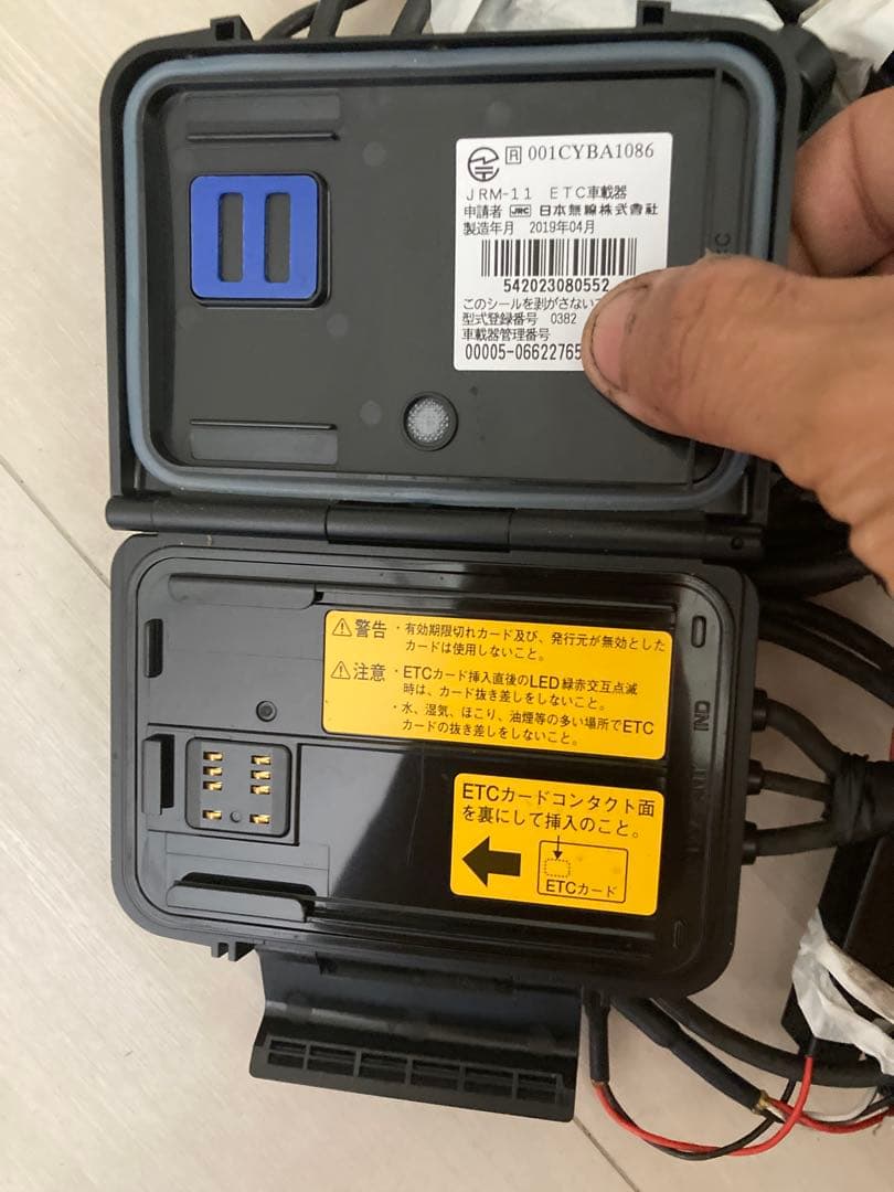 JRM-11 セットアップ済　動作確認　バイク用ETC ETC ステー付き