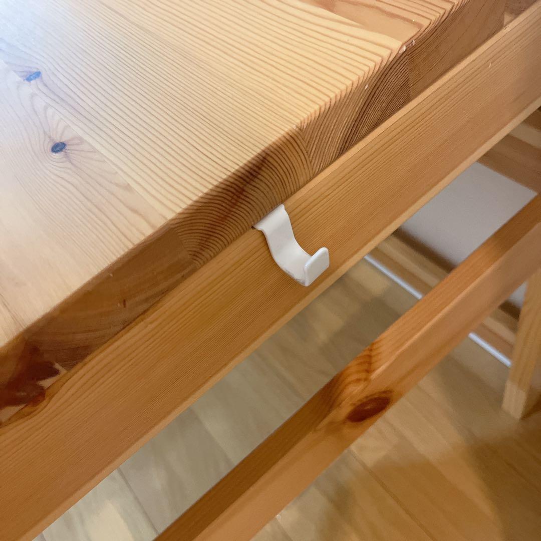 無印　パイン材デスク　幅86cm 無印良品　学習机　引き出し