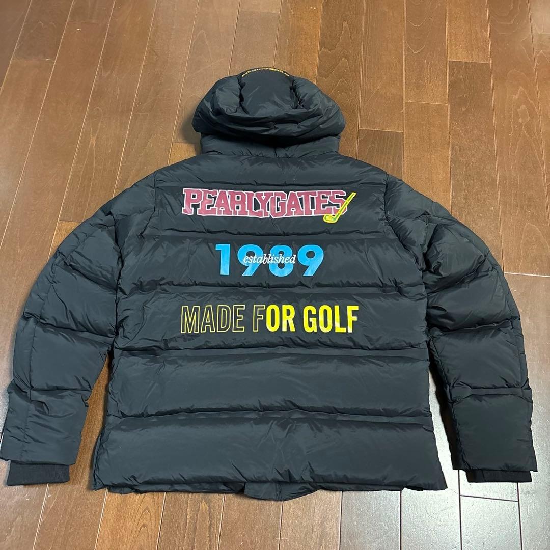パーリーゲイツ12dダウンジャケット濃紺色サイズ4