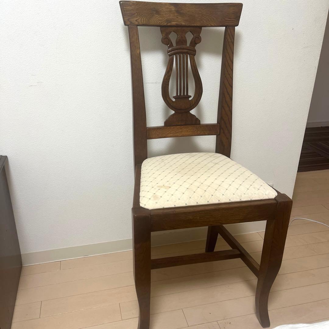木製　ダイニングチェア アンティーク　イタリア　イタリア製　ヴィンテージ