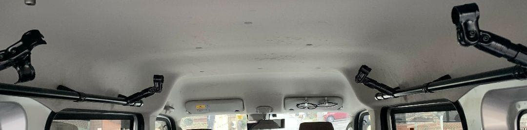 イレクターパイプ　フラットバー1本追加　エブリイ　ロッドホルダー