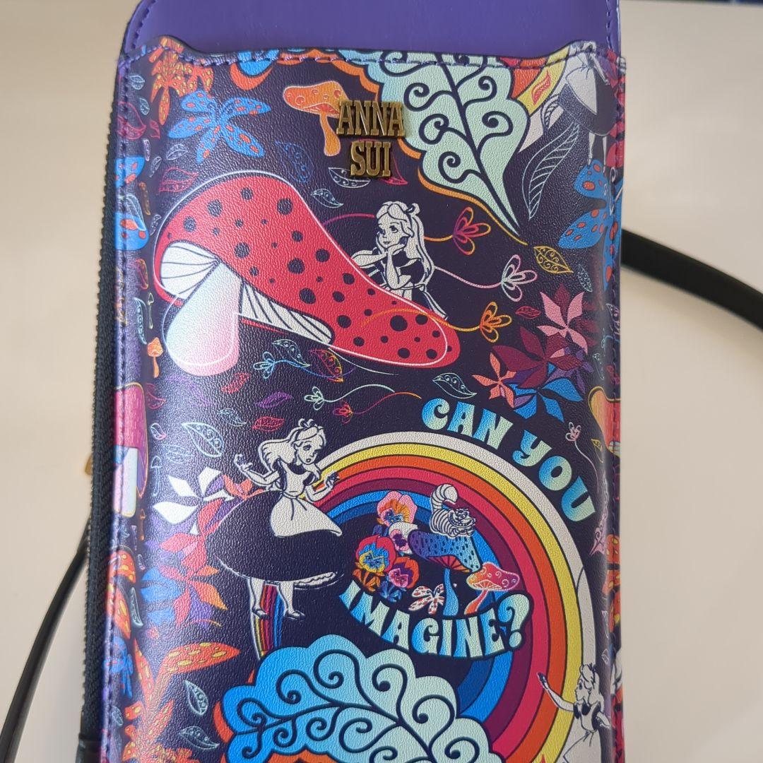 さくら！ アナスイ×ディズニーコラボ スマホショルダーバッグ 財布美品！