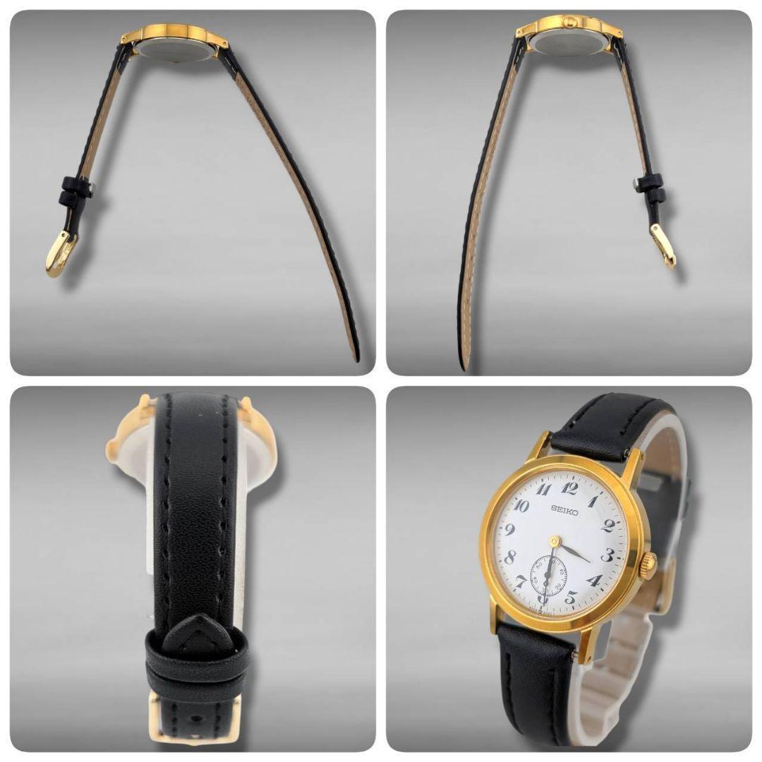 【新品ベルト・稼働・美品】セイコー スイスセイコー スモセコ 手巻き ゴールド