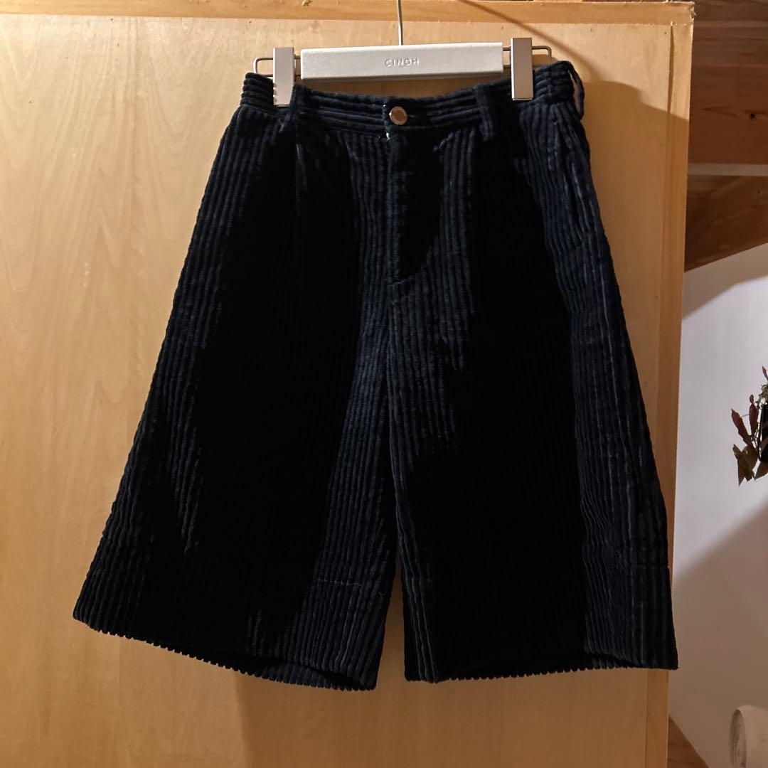 SHISHIKUI コーデュロイショートパンツ Sブラック