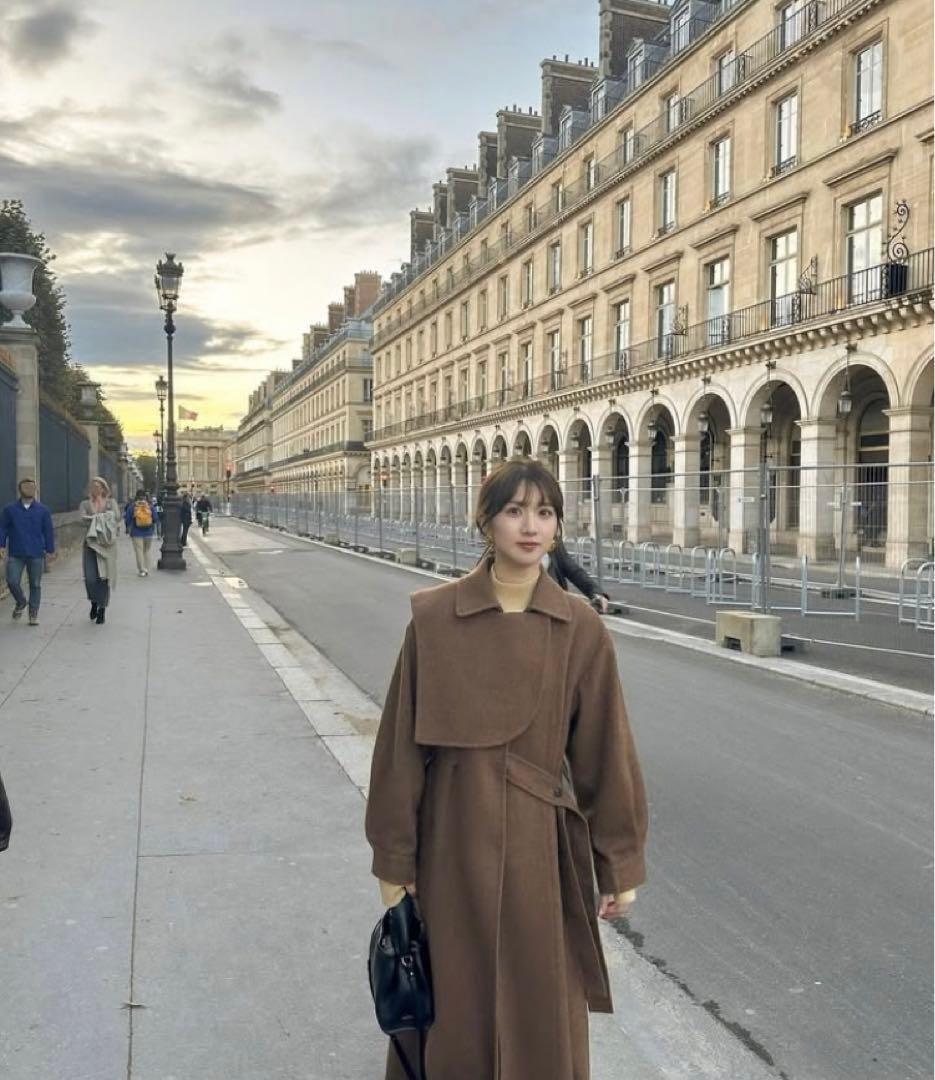 ジャケット・アウター eaphi gunpatch waist mark long coat