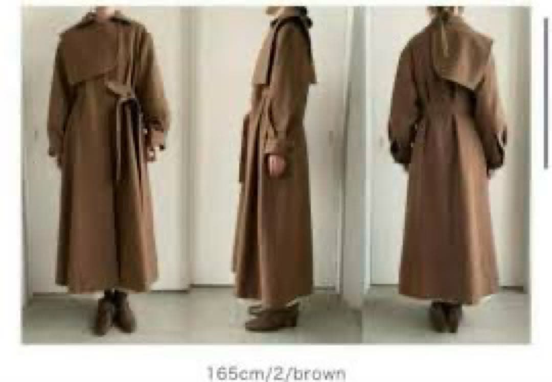 ジャケット・アウター eaphi gunpatch waist mark long coat