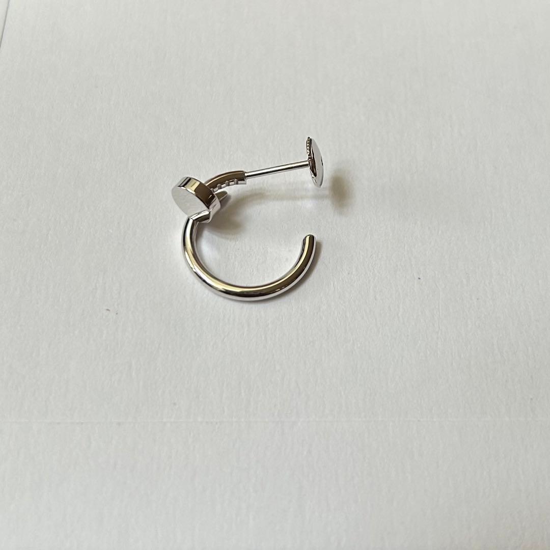 Cartier シルバーフープピアス 証明書付き(片耳)