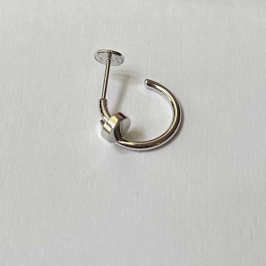 Cartier シルバーフープピアス 証明書付き(片耳)