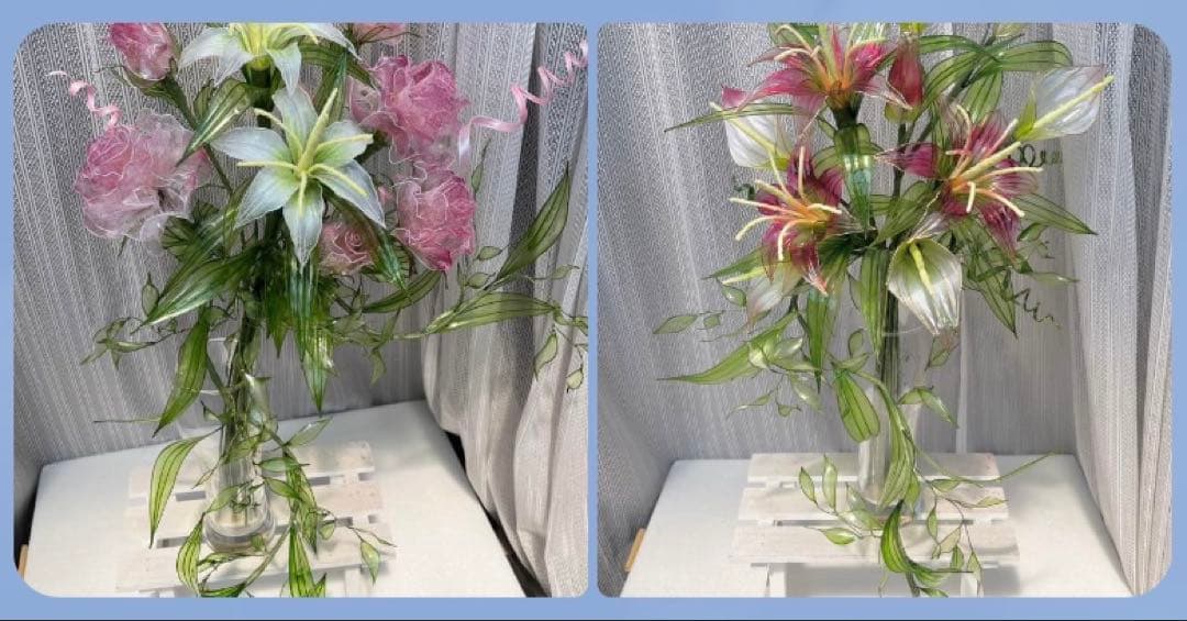 アメリカンフラワー　ディップフラワー　NO.176（2点セット）