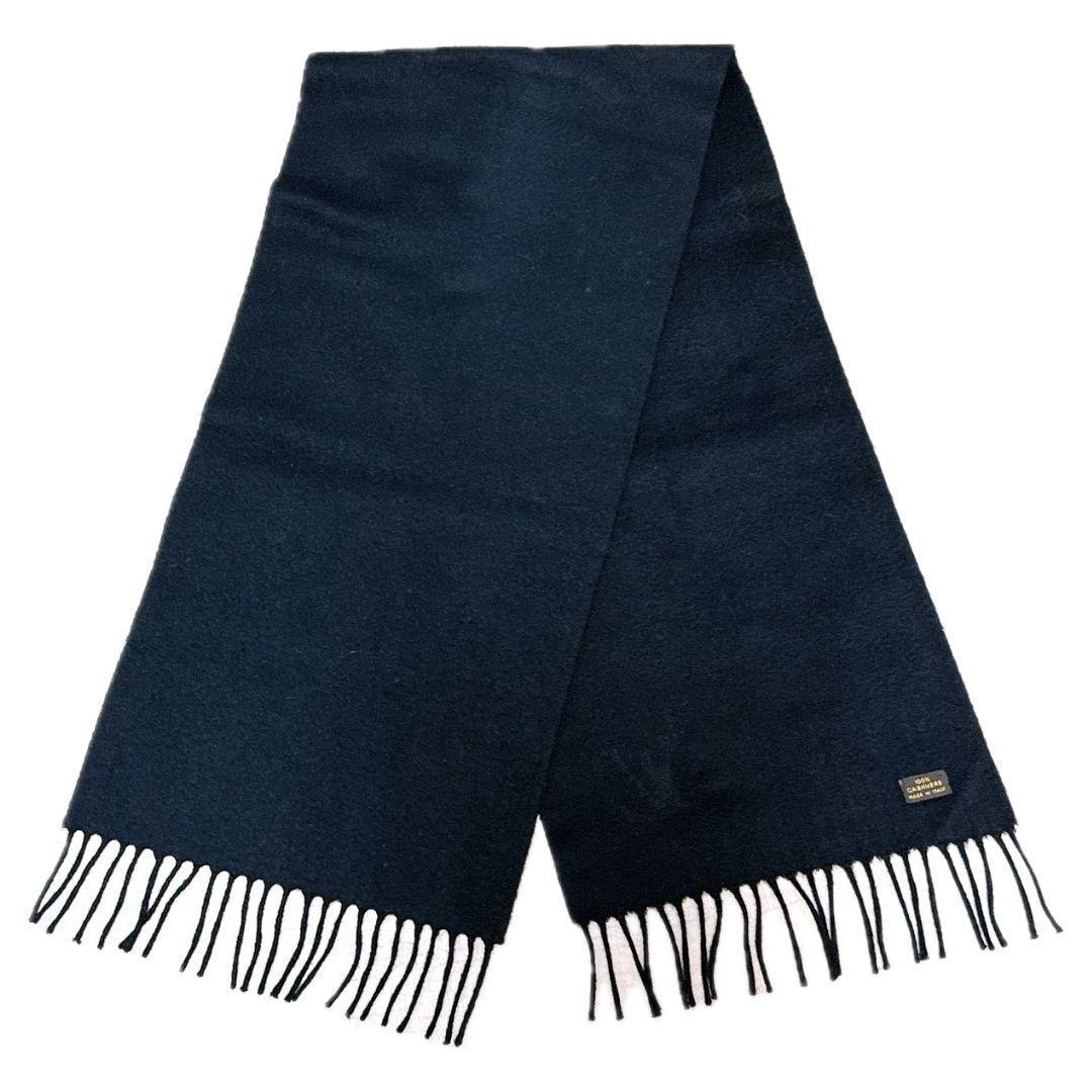 【美品】ルイヴィトン エシャルプ ジュラム カシミヤ マフラー 黒 400788