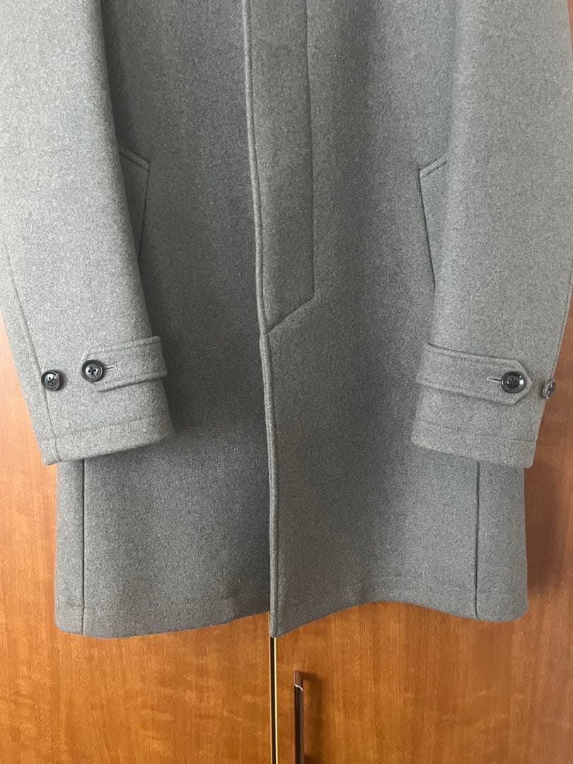 m junhashimoto カシミア混メルトンスタンドカラーコート