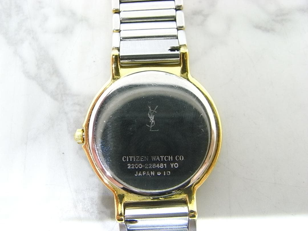 美品　ヴィンテージ　YSL　イヴサンローラン　レディース　ウォッチ　薄19