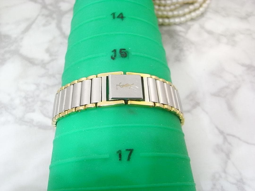 美品　ヴィンテージ　YSL　イヴサンローラン　レディース　ウォッチ　薄19