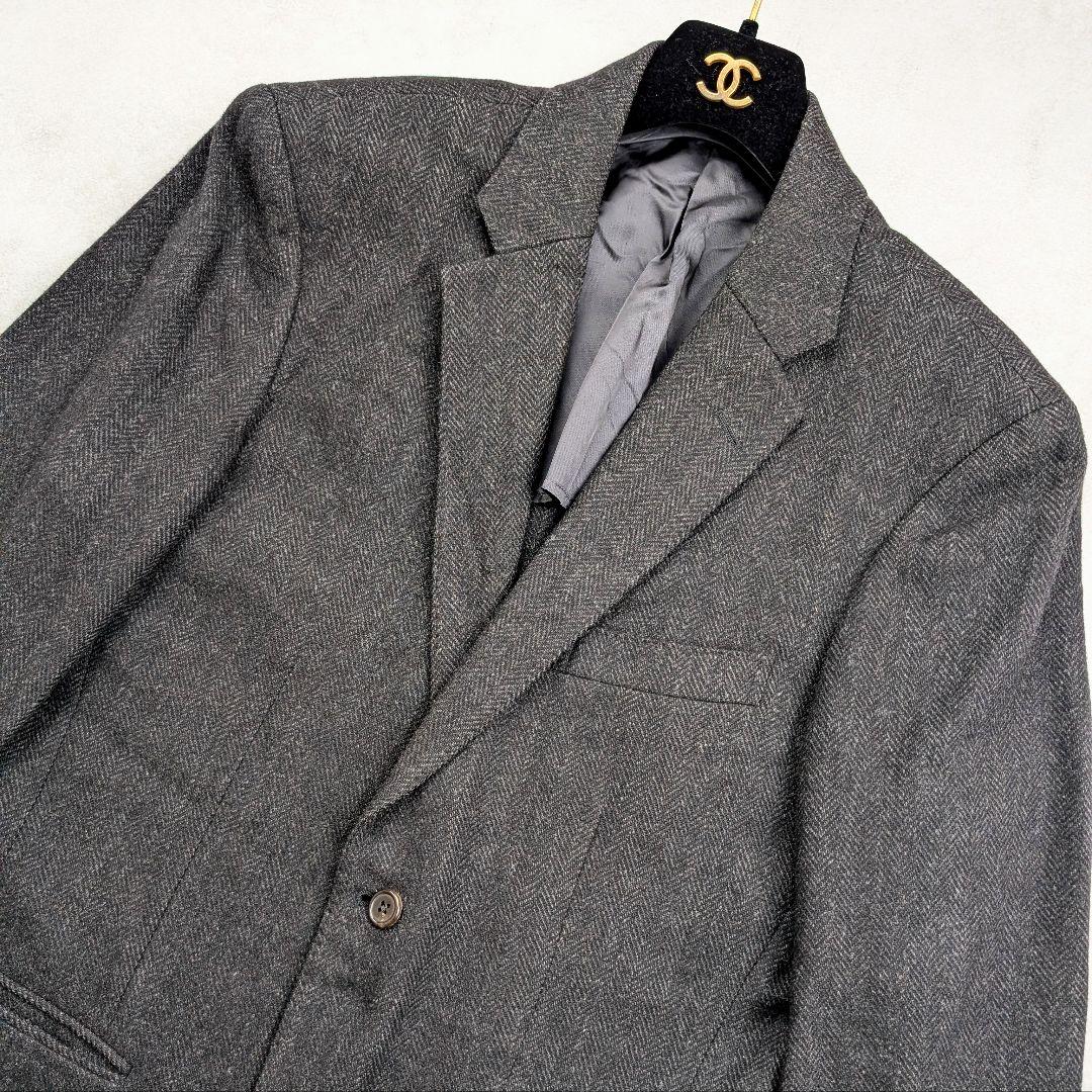 ポロバイラルフローレン テーラードジャケット ヘリンボーン ウール100%