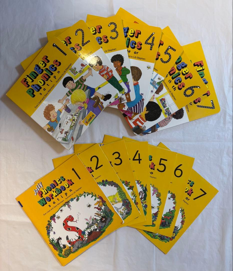 【おまけ7冊付】Jolly Phonics Finger Phonics1〜7