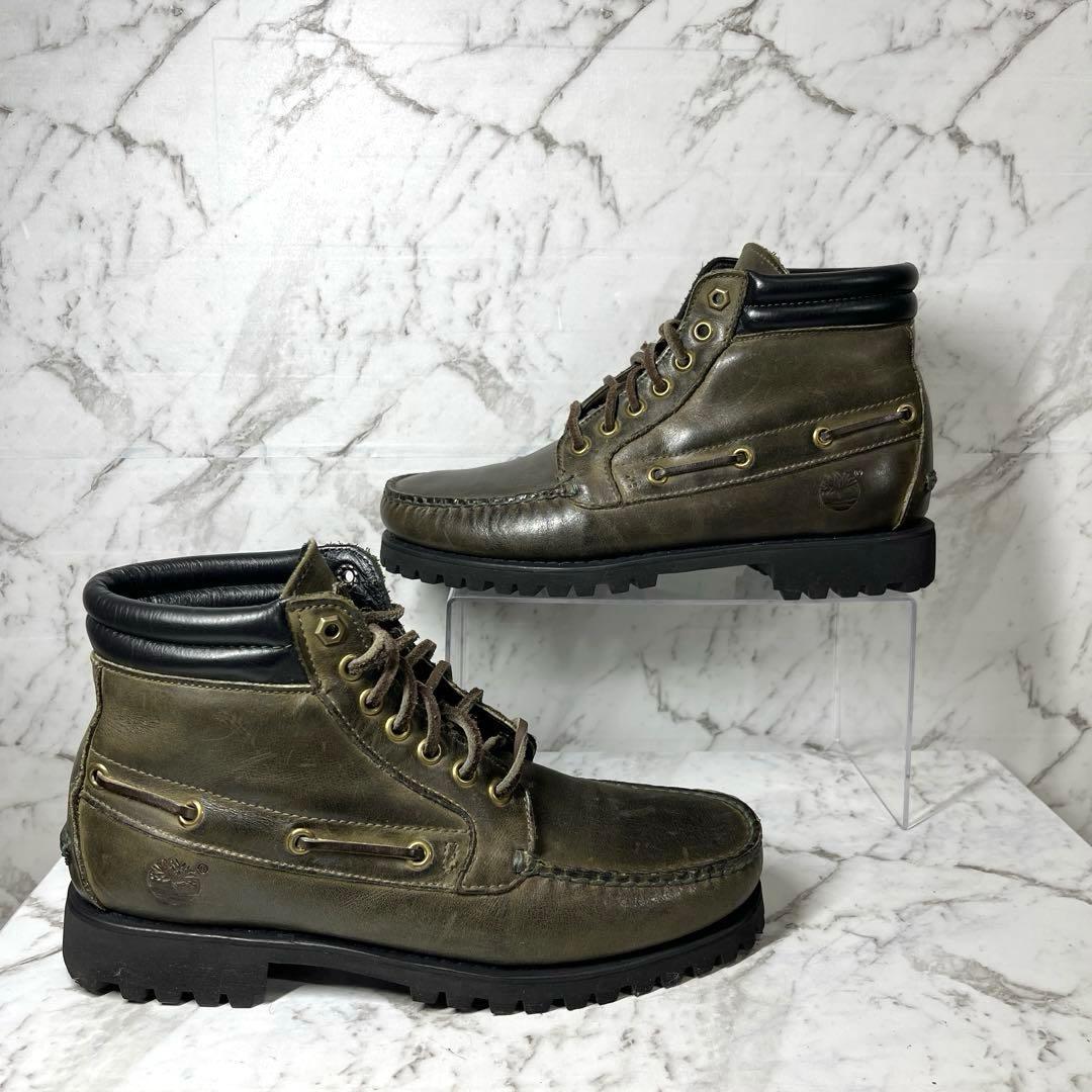 【美品】ティンバーランド・レザー デッキシューズ・別注・オープニングセレモニー