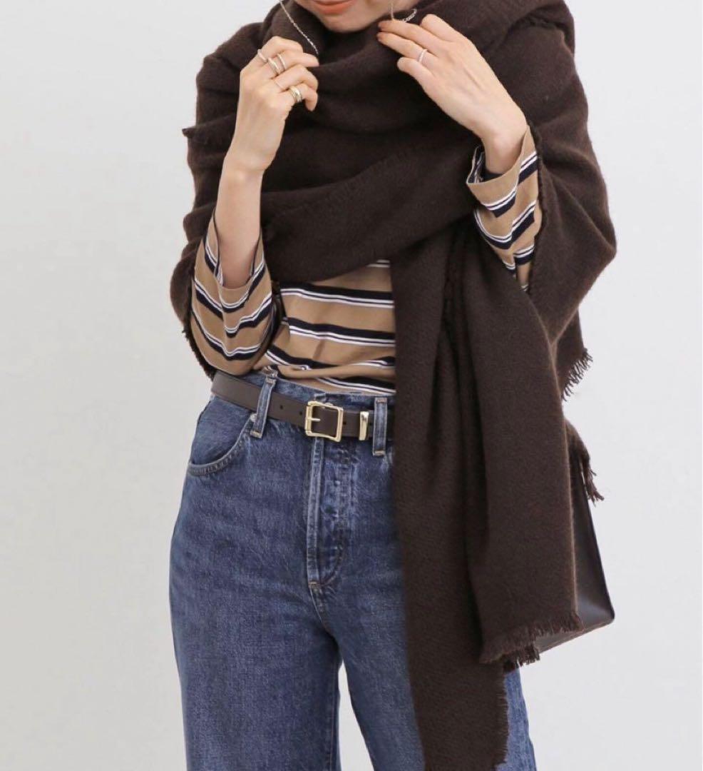 アパルトモン ALONPICASHMEREアロンピカシミアストールドゥーズィエム