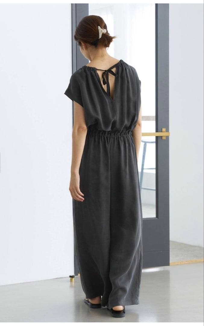 【明日まで限定価格】IENA キュプラギャザーネックオールインワン　2025夏