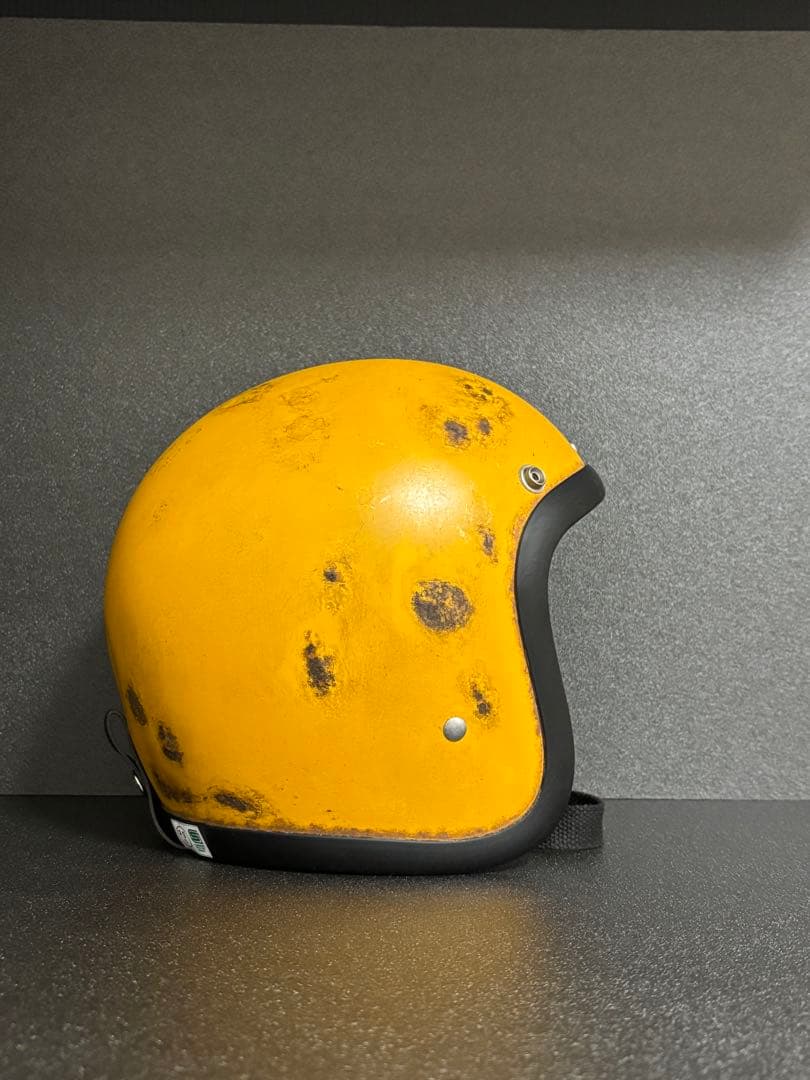 い*り様 新品 500TXタイプ 小帽体 深めジェットヘル Lサイズ イエロー