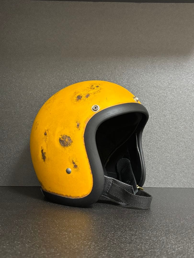 い*り様 新品 500TXタイプ 小帽体 深めジェットヘル Lサイズ イエロー