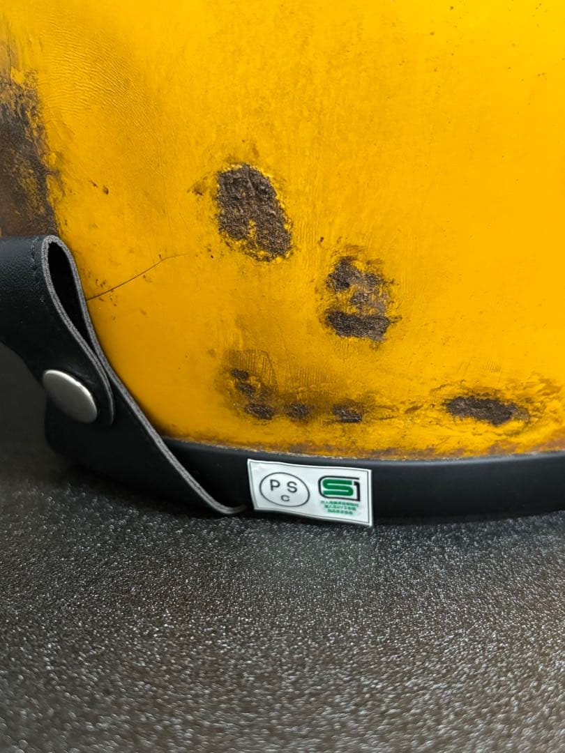 い*り様 新品 500TXタイプ 小帽体 深めジェットヘル Lサイズ イエロー