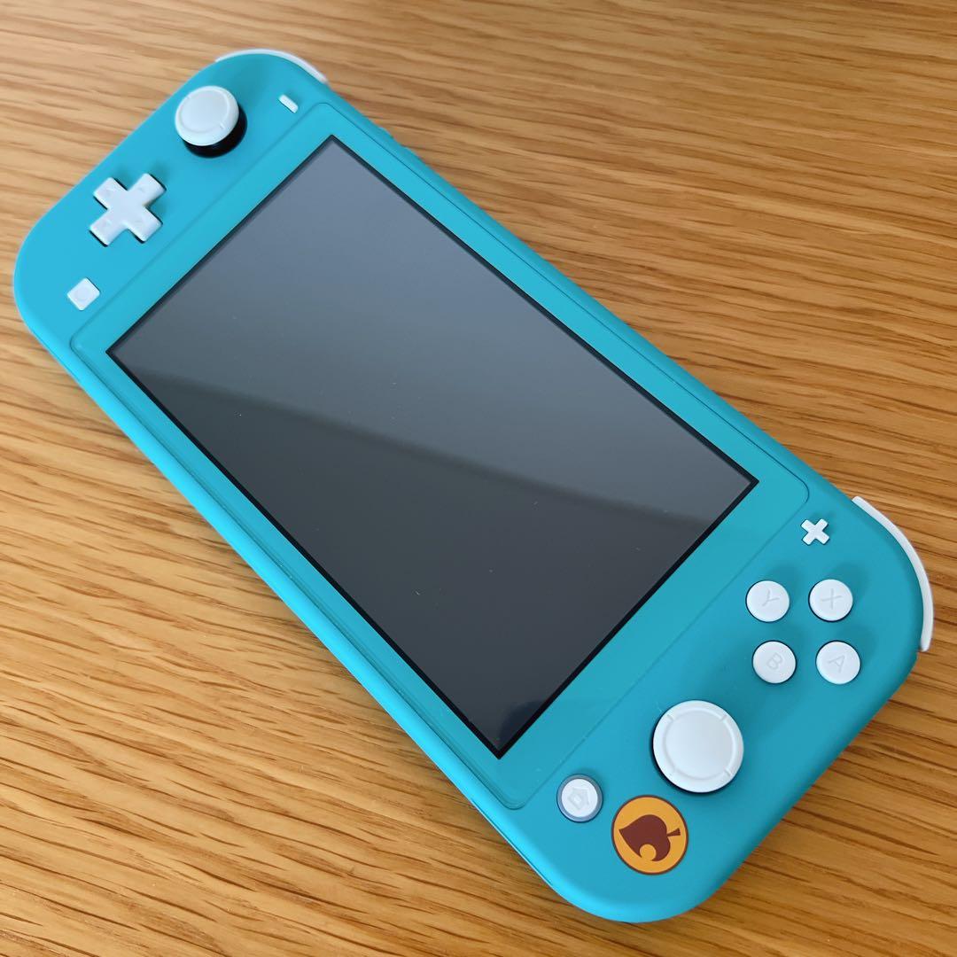 Switch Lite どうぶつの森セットまめきち&つぶきち アロハ柄