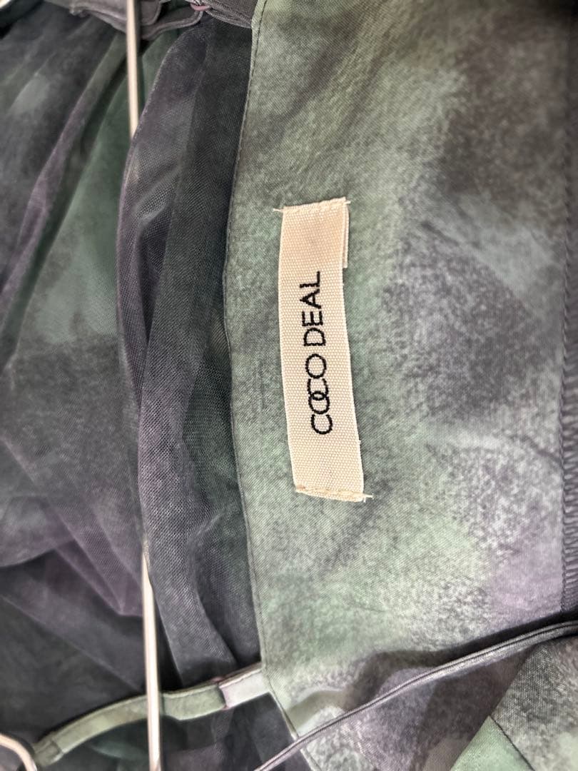 COCODEALアートプリントレイヤー2ピースワンピース サイズ1 美品✨