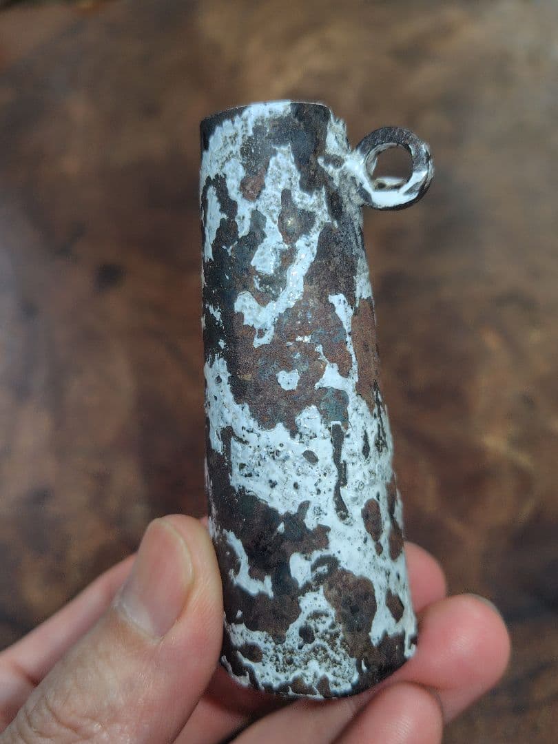 大山求さん　作品　2点セット　作家　鉄 皿　一輪挿し