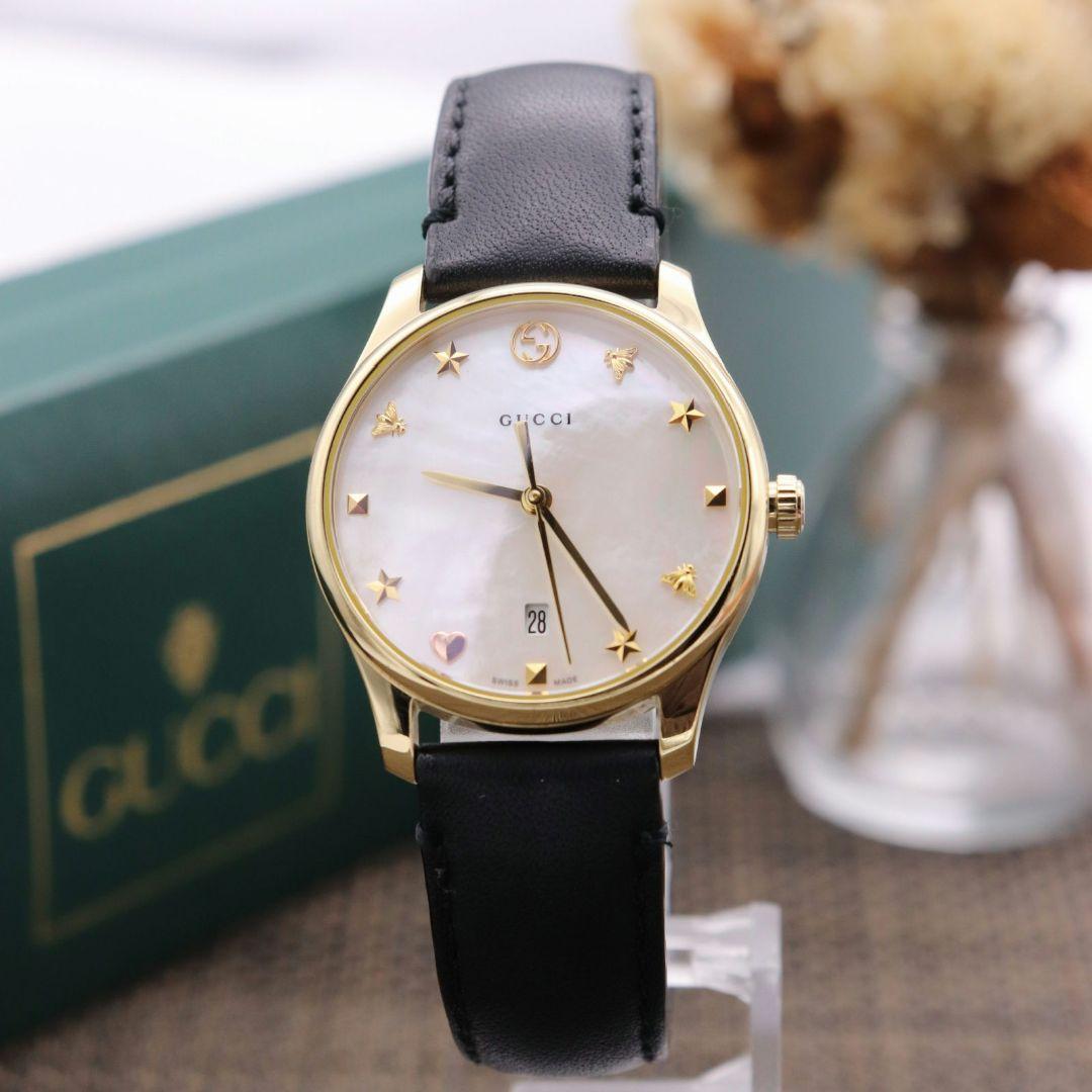 正規品【新品電池】GUCCI 126.5/スター 動作品 超美品 人気モデル