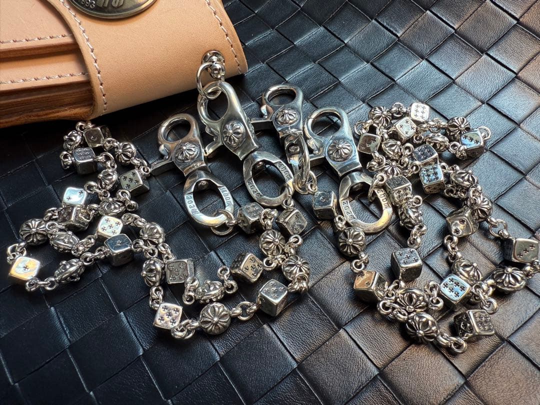 【Dice × Flower ウォレットチェーン】 重厚で存在感QBSZSZ17