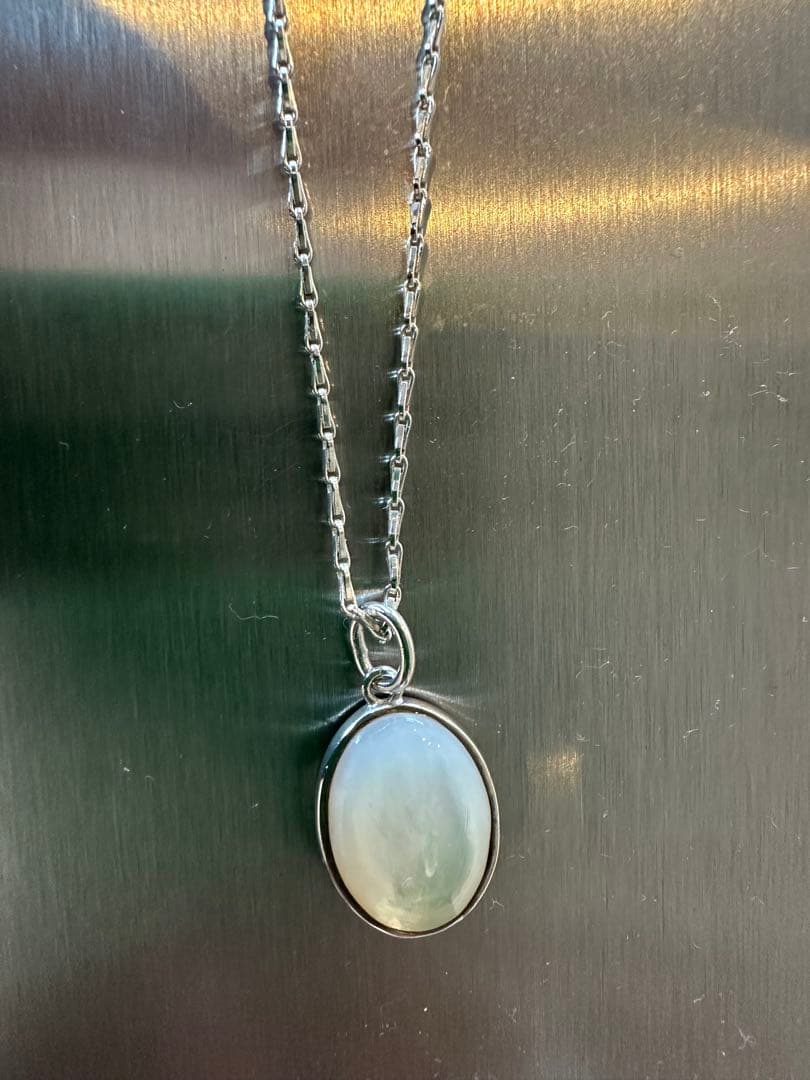 アガット　シルバー ネックレス