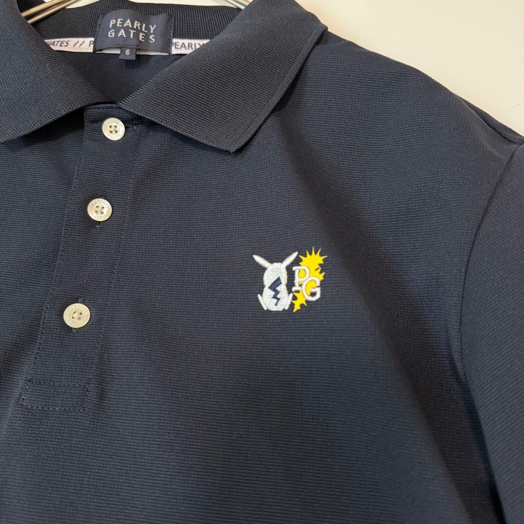 パーリーゲイツ　ポケモン　コラボ　メンズ　2025SS サイズ6 ブラック